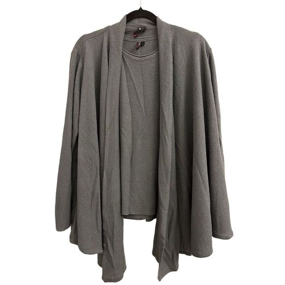 Roni Rabl Vintage Cardigan & Tank 2-piece Set L Gray - Picture 1 of 11